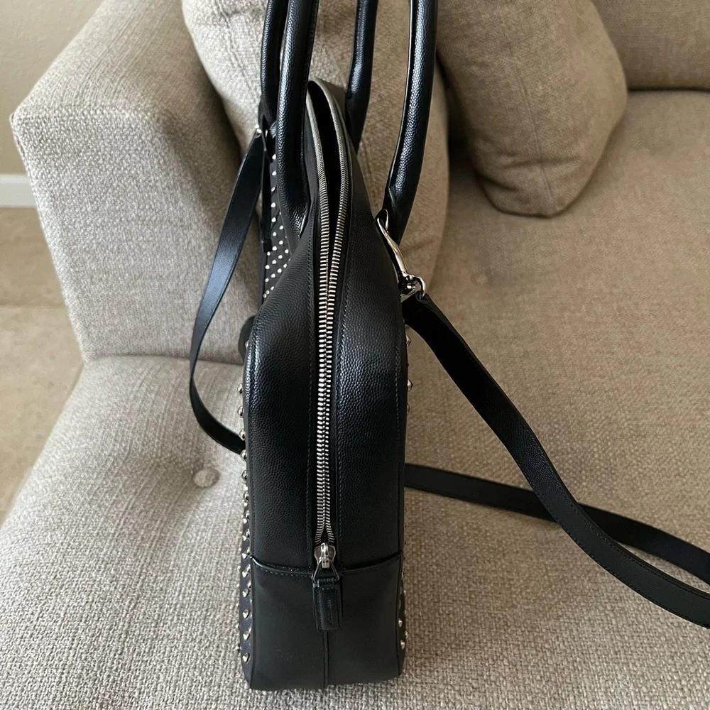 Saint Laurent YSL Sac Museum Black Studded Crossbody Bag NWT - Picture 9 of 16